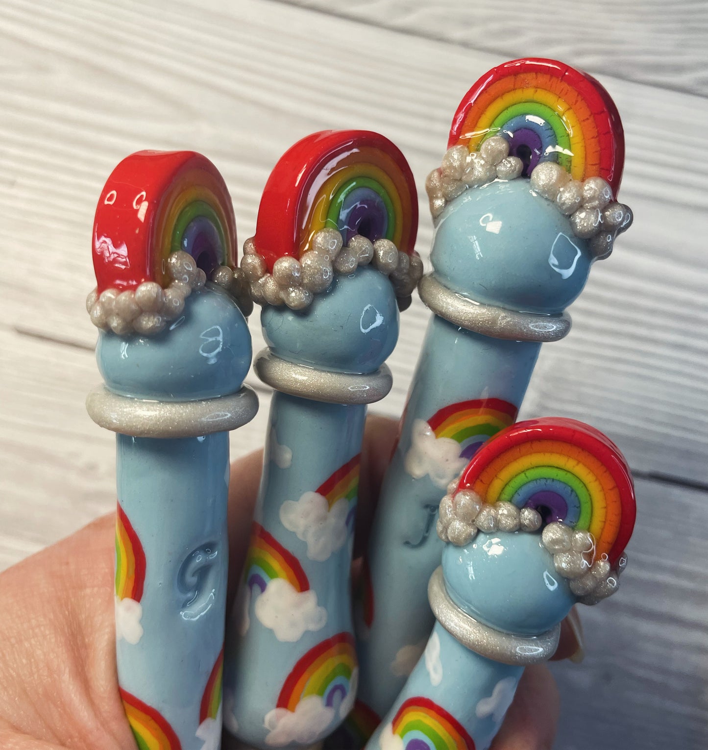 Rainbow Ready to Ship Ergonomic Crochet Hook