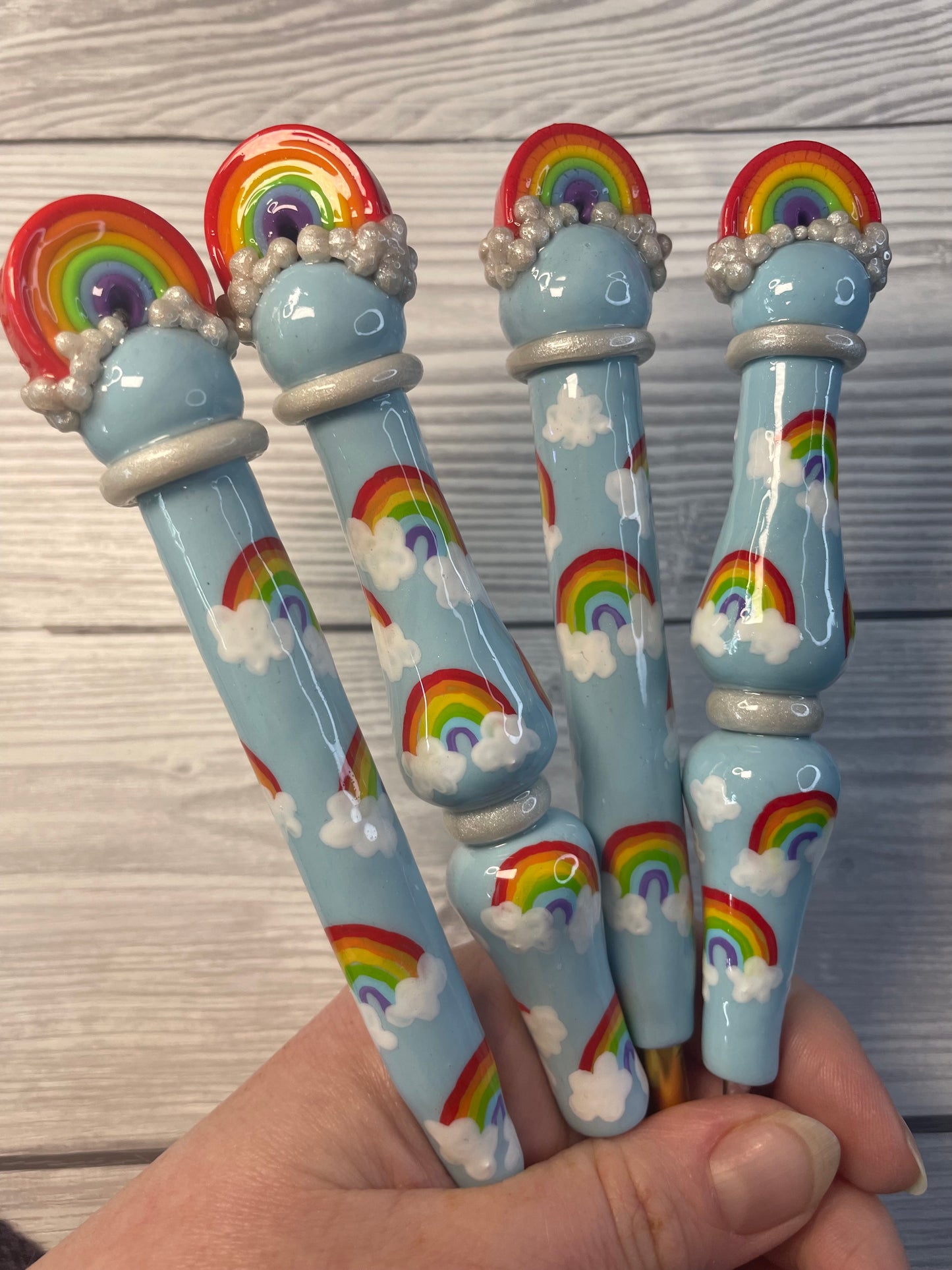 Rainbow Ready to Ship Ergonomic Crochet Hook