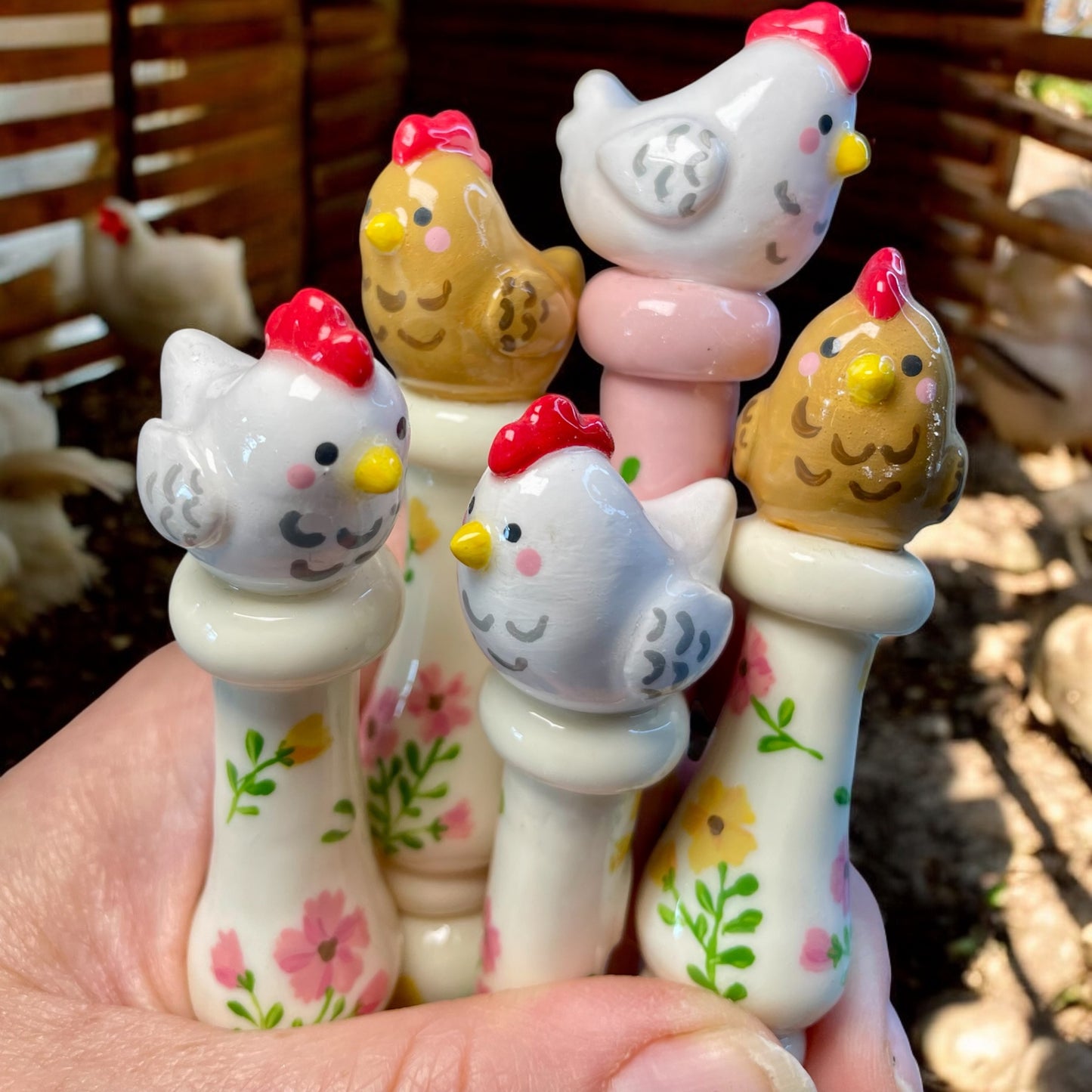 Chicken Ready to Ship Ergonomic Crochet Hook