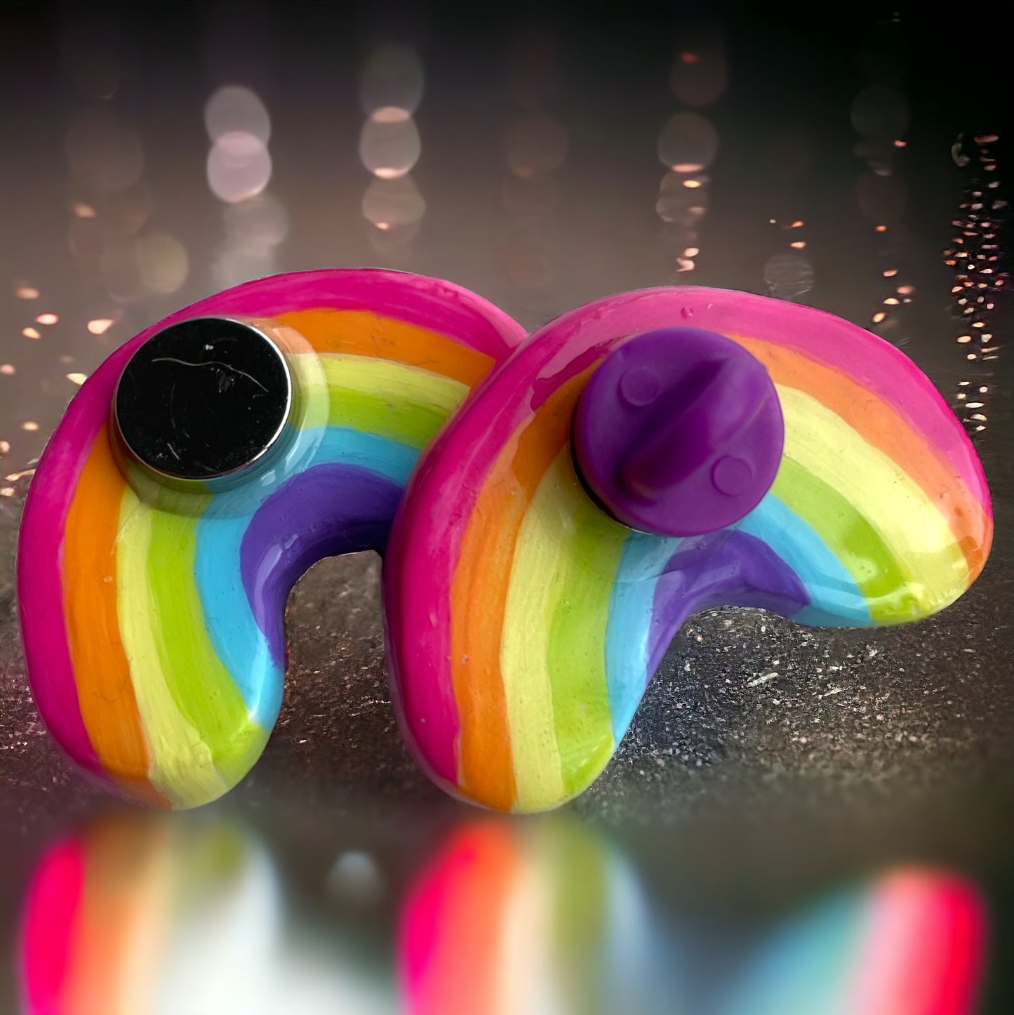 CUTE RAINBOW PIN / MAGNET / BADGE