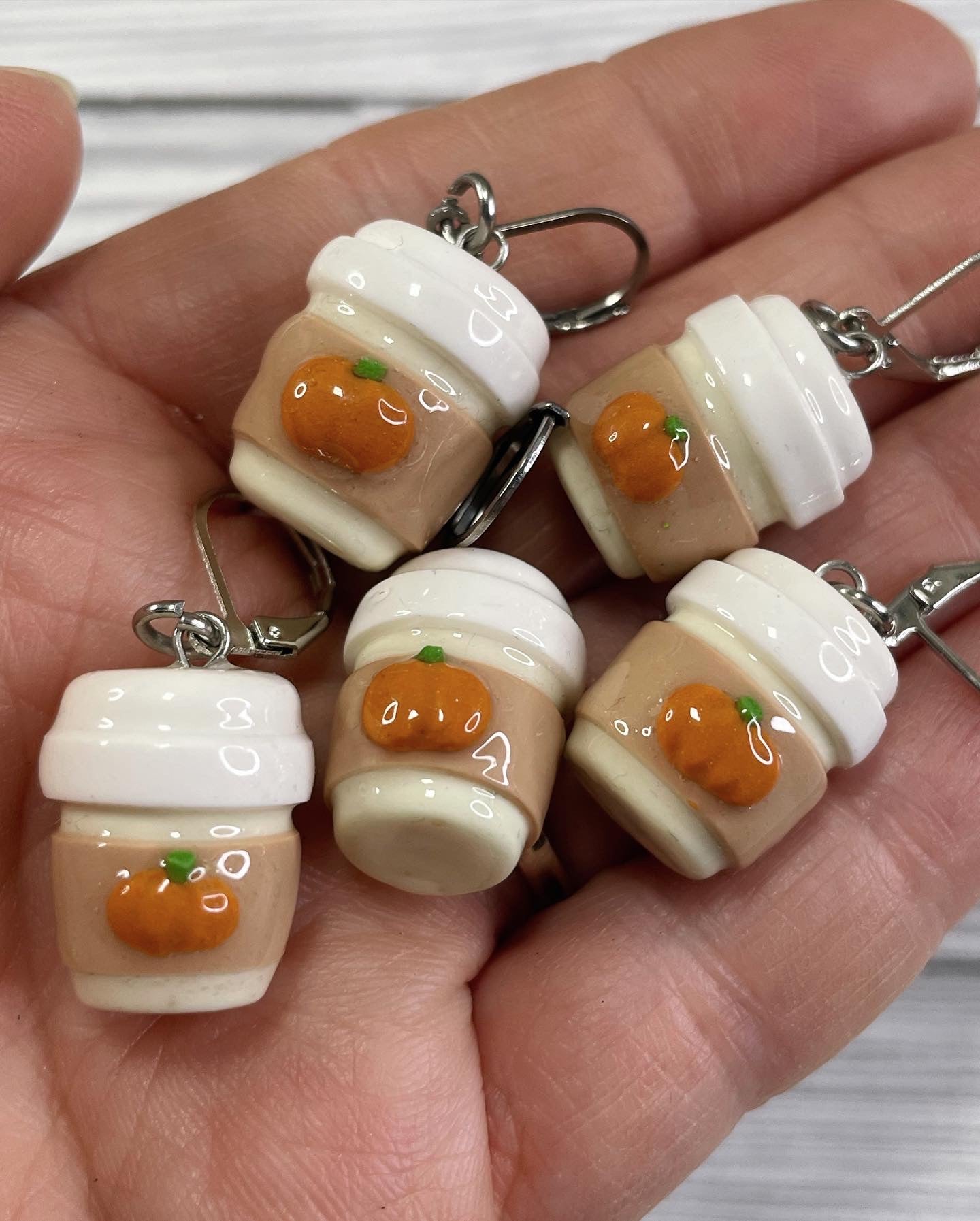 Pumpkin Spice Latte Stitch Marker