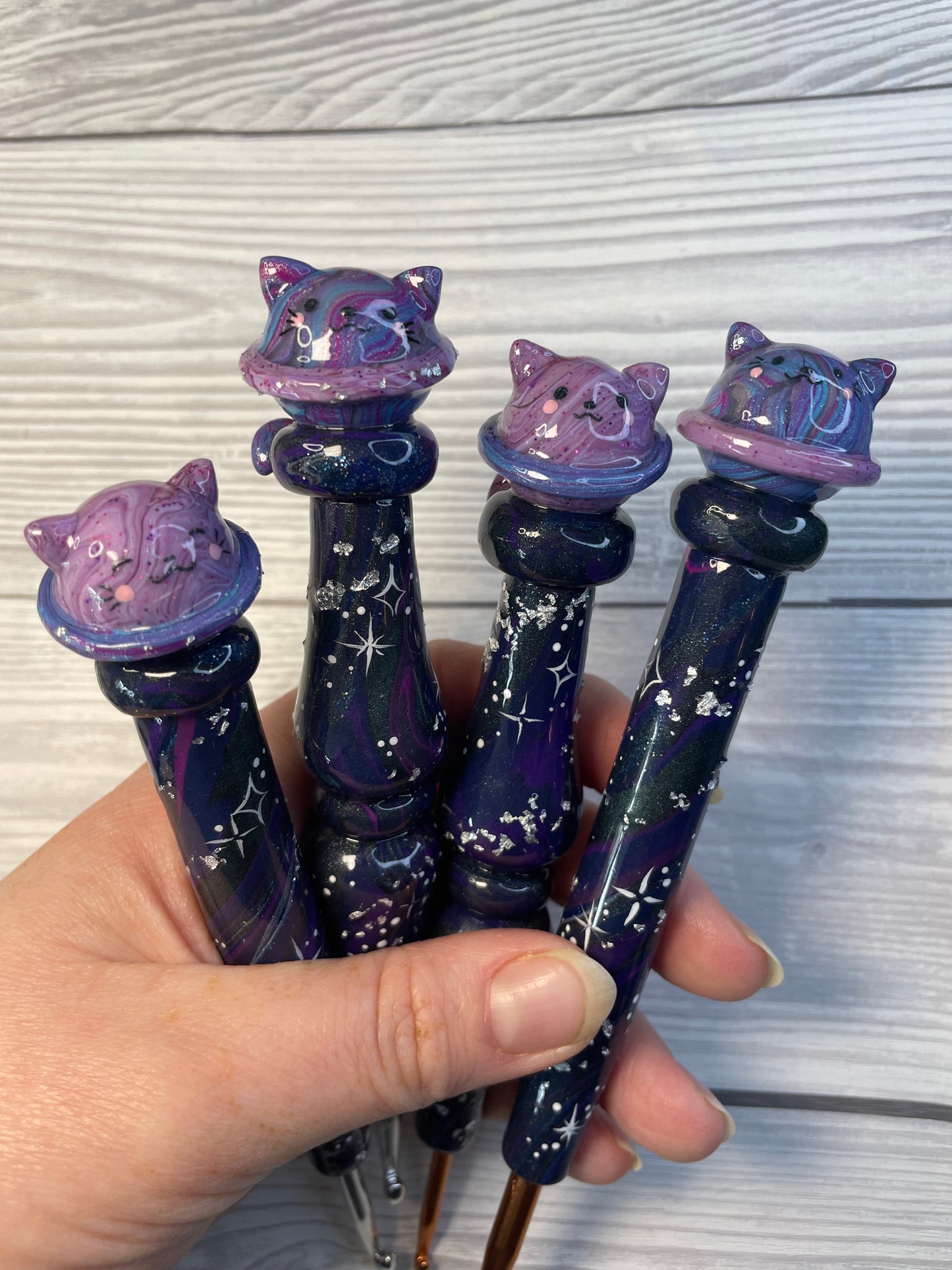 Planet Kitty Ready to Ship Ergonomic Crochet Hook