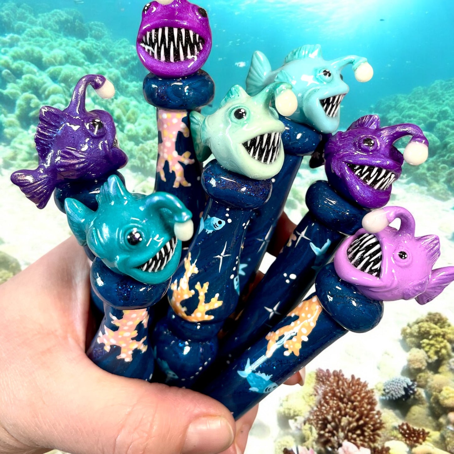 Angler Fish Ready to Ship Ergonomic Crochet Hook