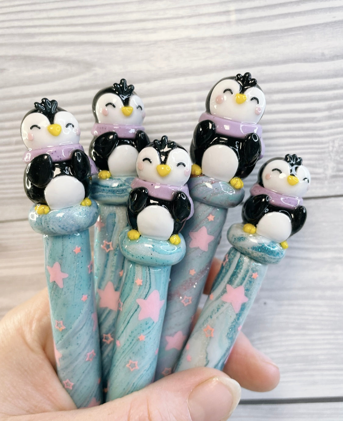 Cosy Penguin Ready to Ship Ergonomic Crochet Hook