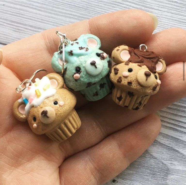 Bear Cupcake Stitch Marker
