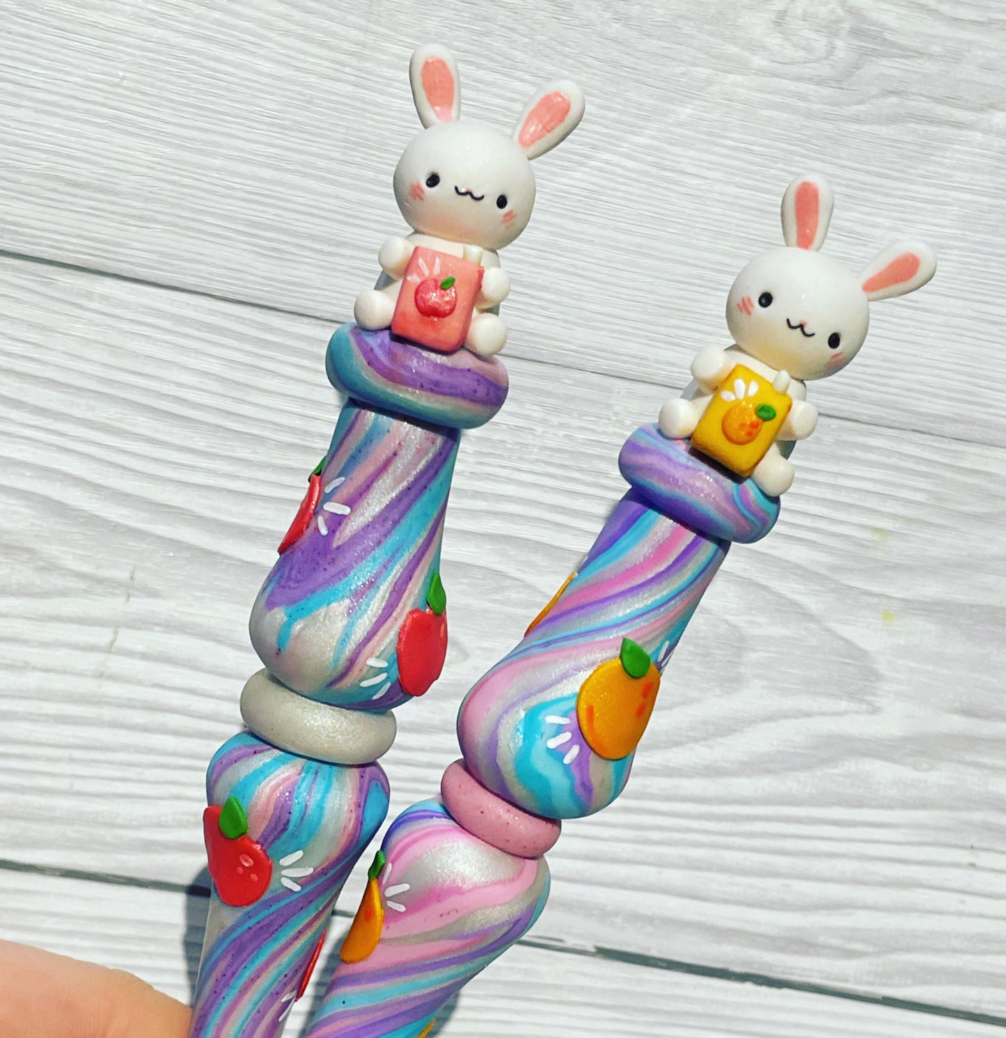 Juice Box Bunny Ready to Ship Ergonomic Crochet Hook