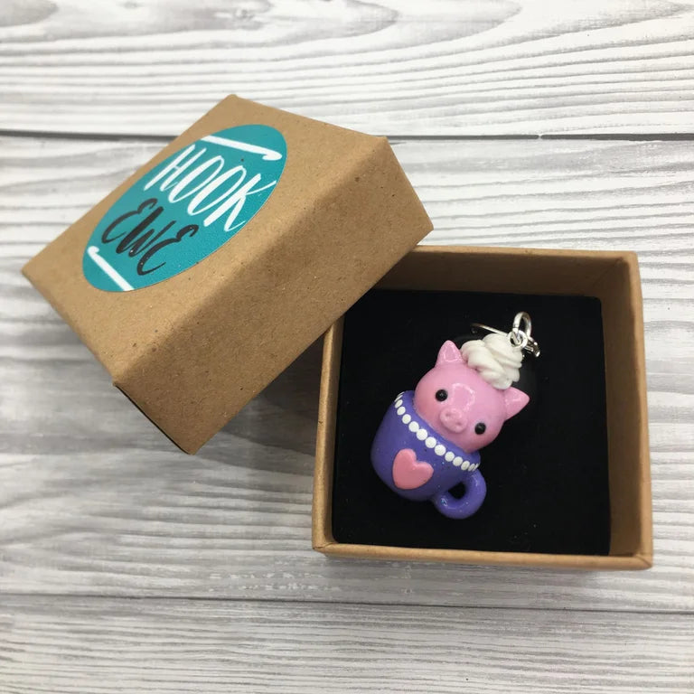 Teacup Pig Stitch Marker