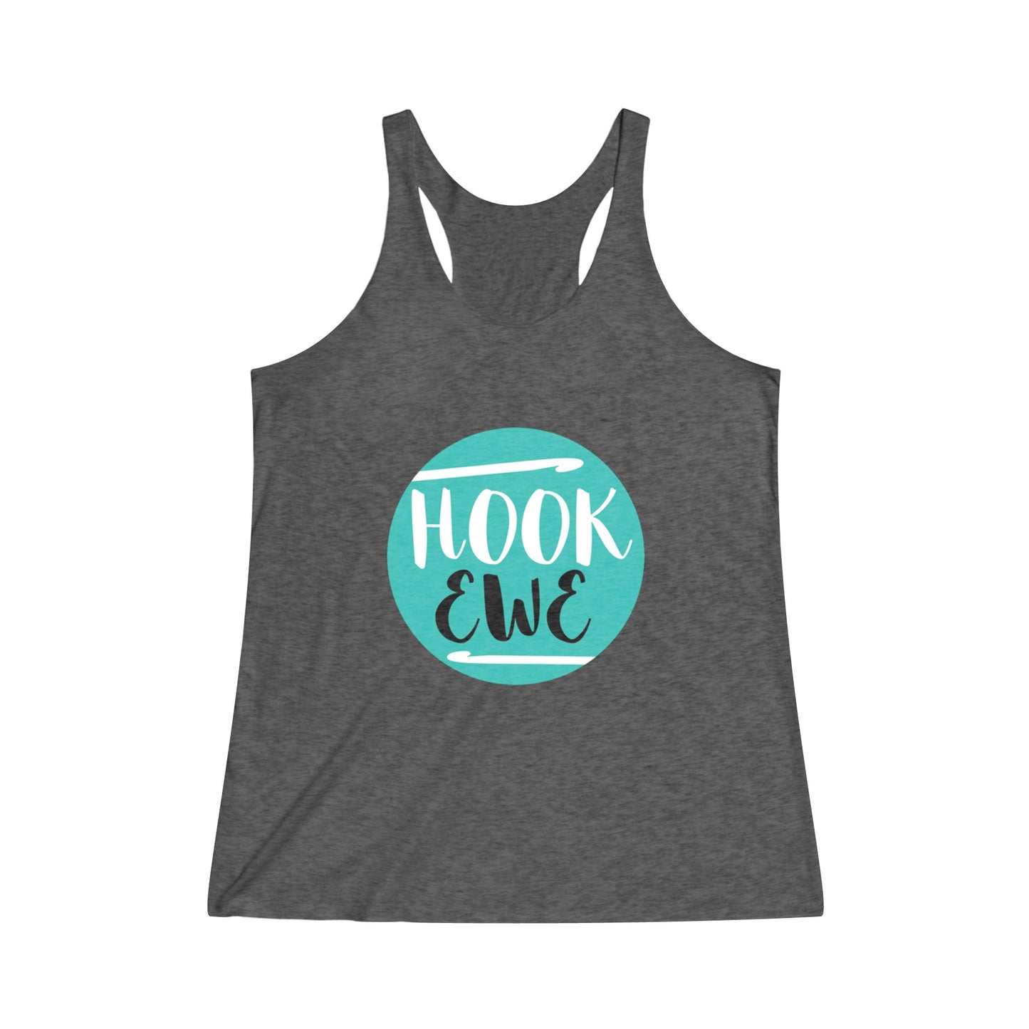 Hook Ewe Branding Women's Tri-Blend Racerback Tank