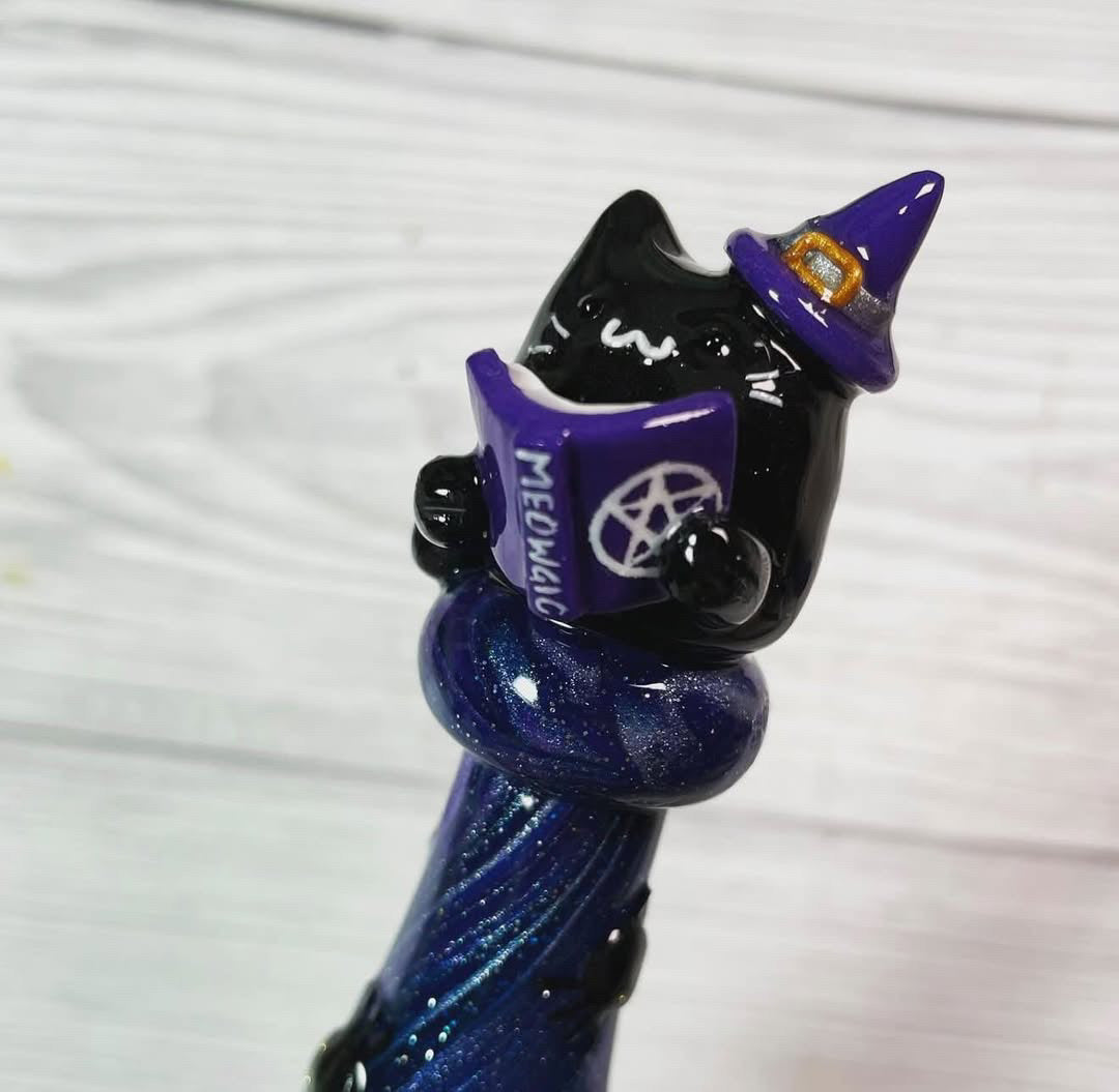 Wizard Kitty Ready To Ship Ergonomic Crochet Hook