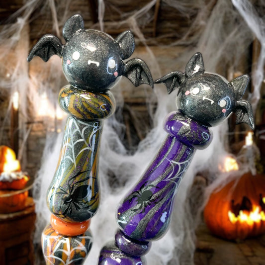 Batty Halloween Ready to Ship Ergonomic Crochet Hook