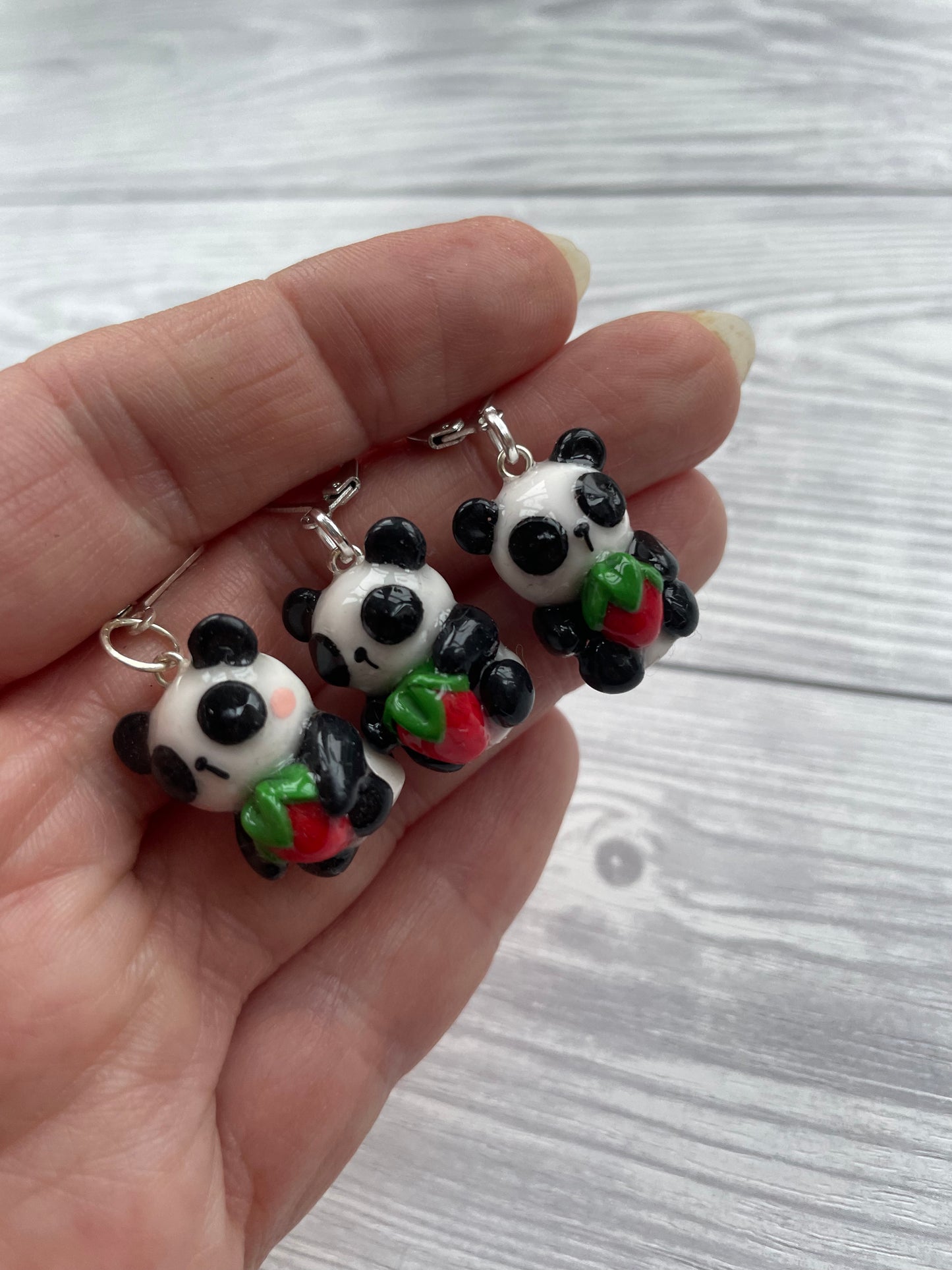 Strawberry Panda Stitch Marker