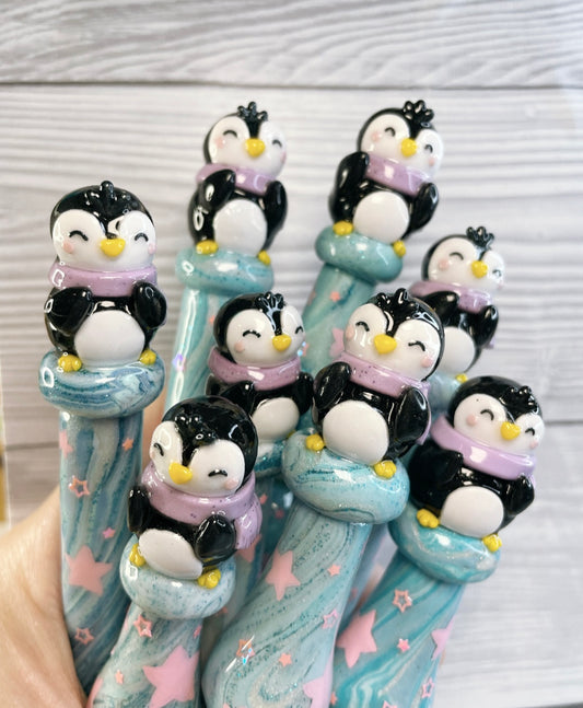 Cosy Penguin Ready to Ship Ergonomic Crochet Hook